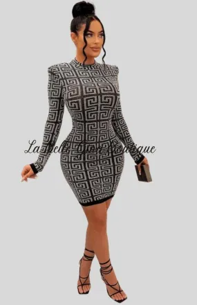 Aline tight knit sweater dress-FINAL SALE