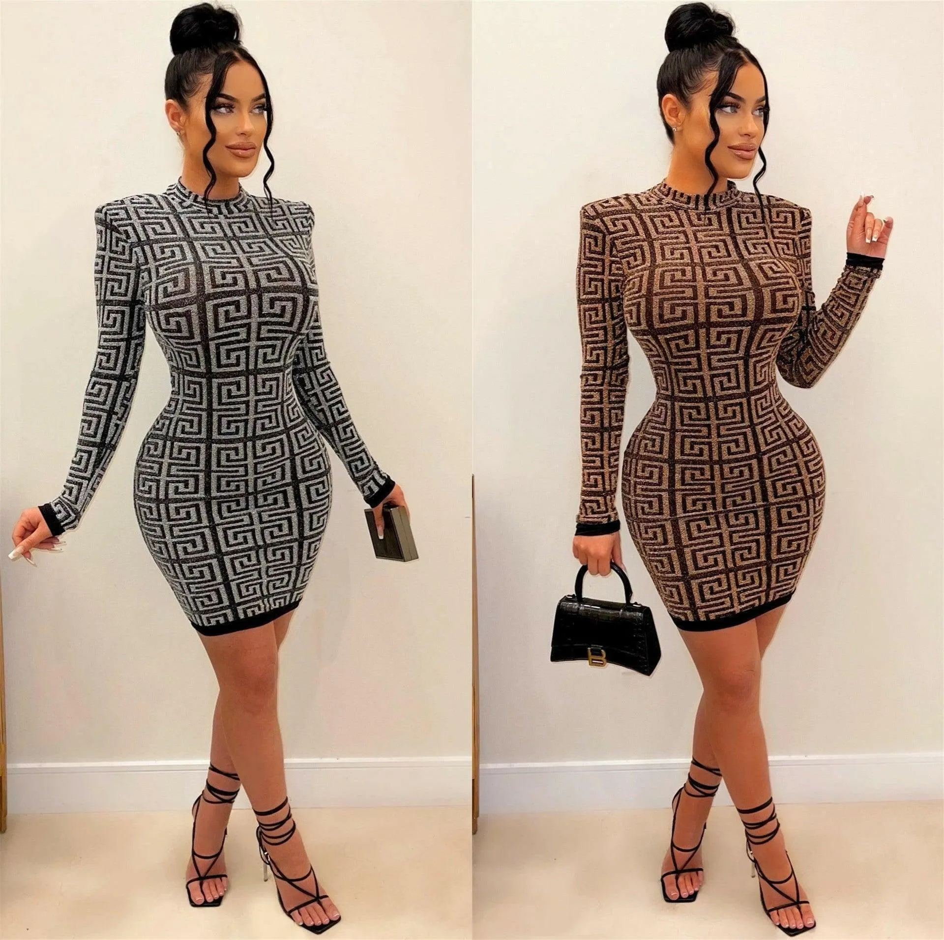 Aline tight knit sweater dress-FINAL SALE