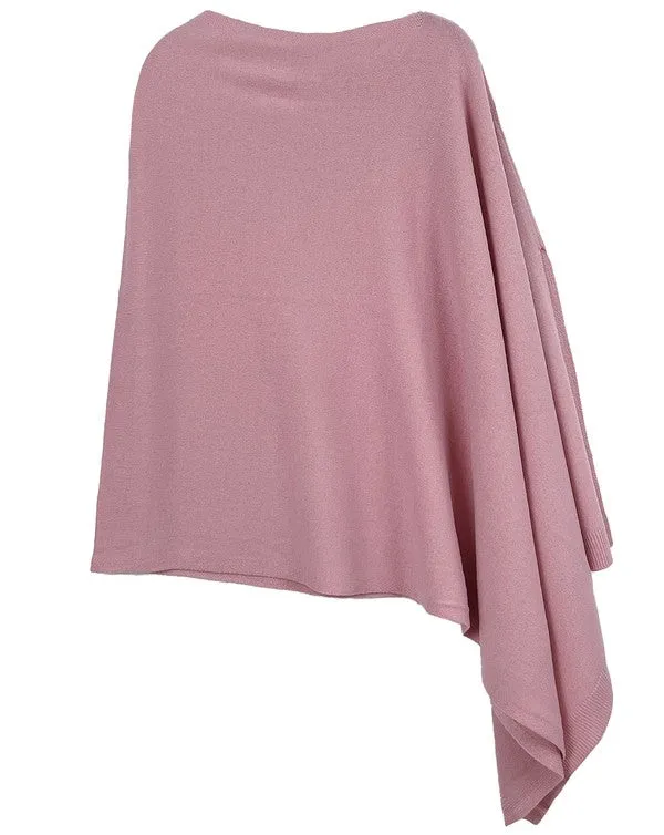 Beautiful Knit Camel Asymmetrical Poncho