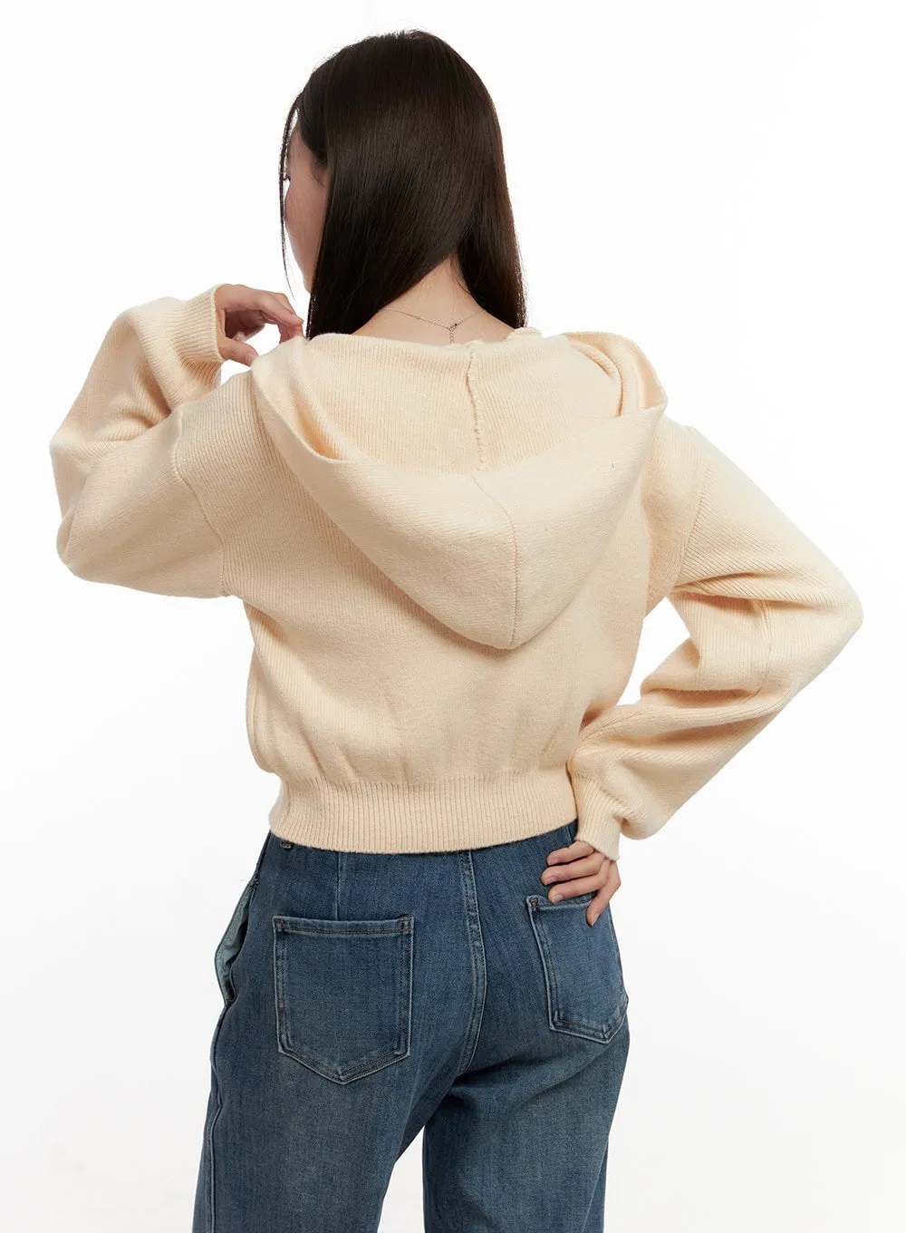 Cozy Hooded Knit Sweater ON422