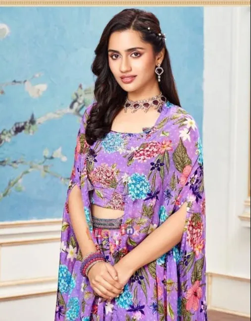 Dhoti Skirt With Shrug