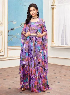 Dhoti Skirt With Shrug