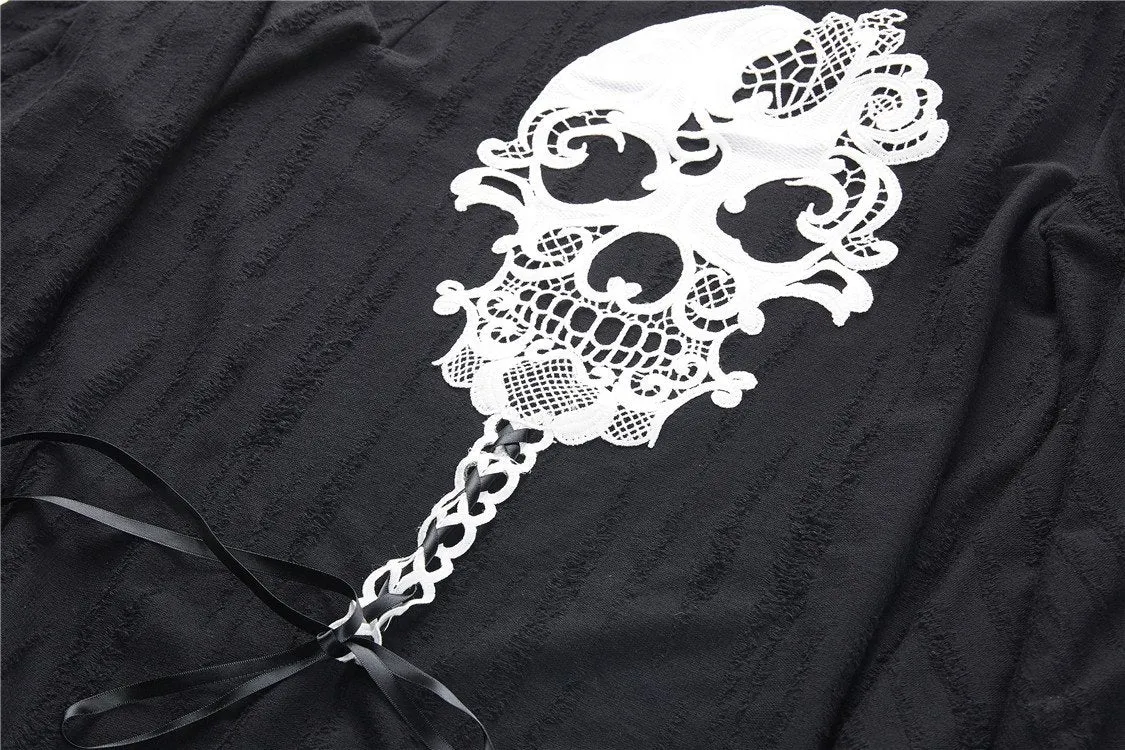 Gothic skull back baggy jacket JW181
