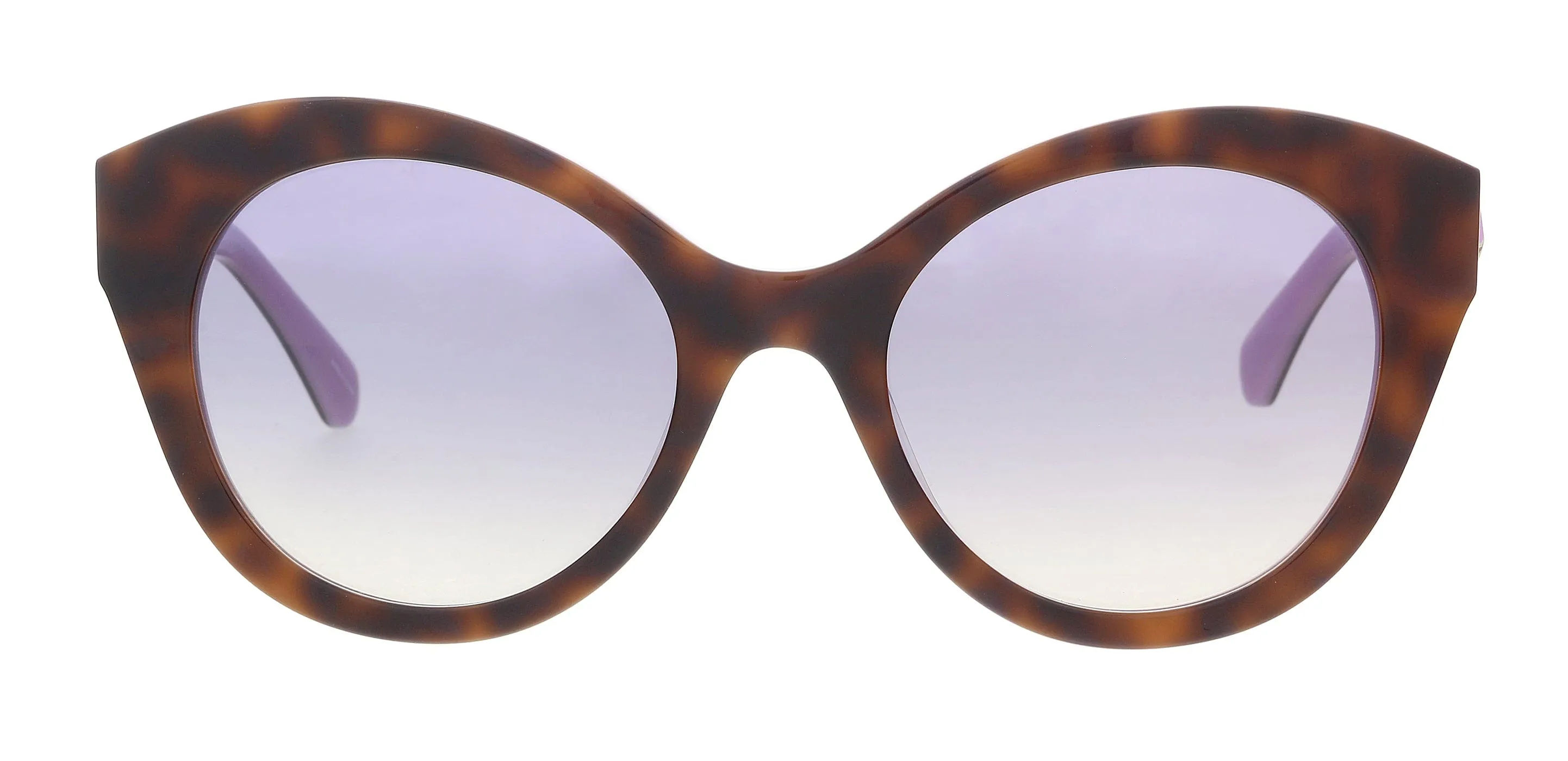 KATE SPADE KARLEIGHS 0MFX GB Havana Violet Cateye Sunglasses