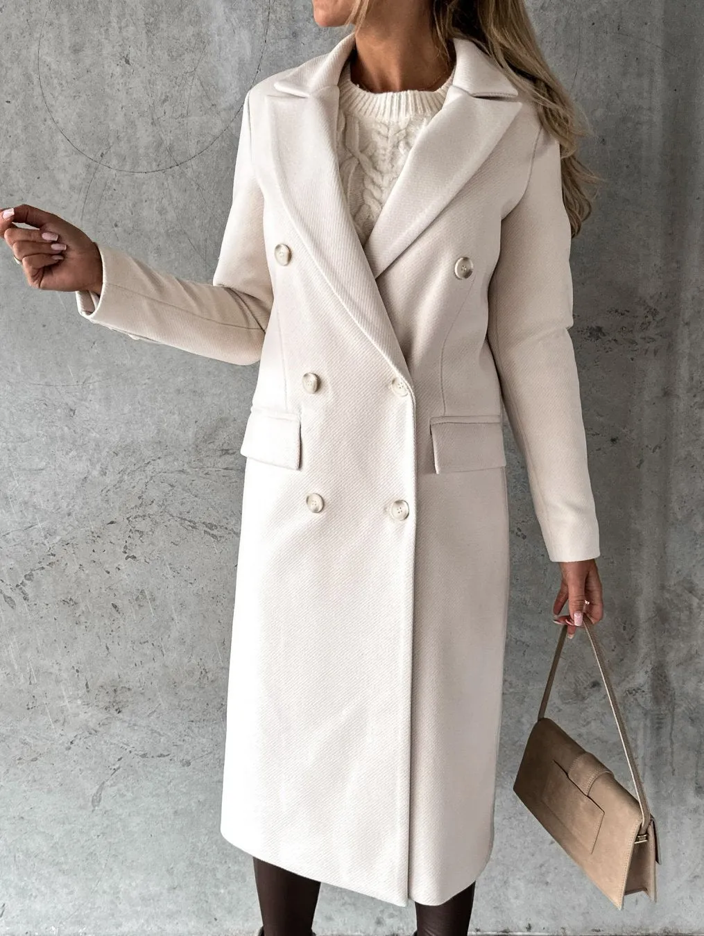 Miya - Elegant Double-Breasted Winter Coat