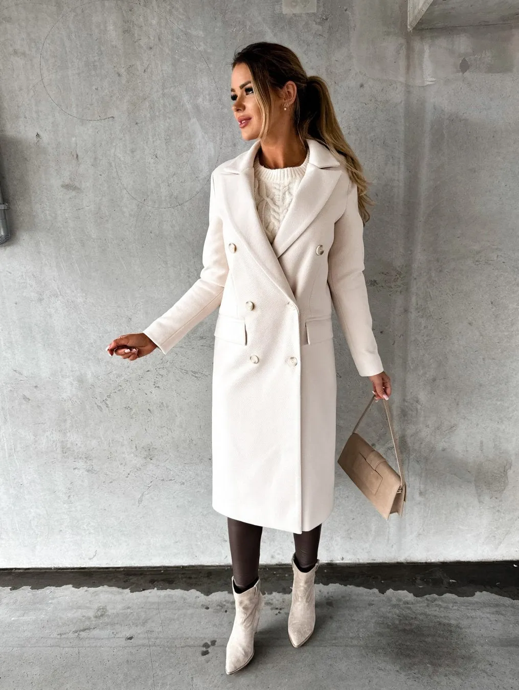 Miya - Elegant Double-Breasted Winter Coat