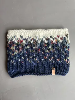 Navy Candy Cane Sunrise Luxury Line Cowl