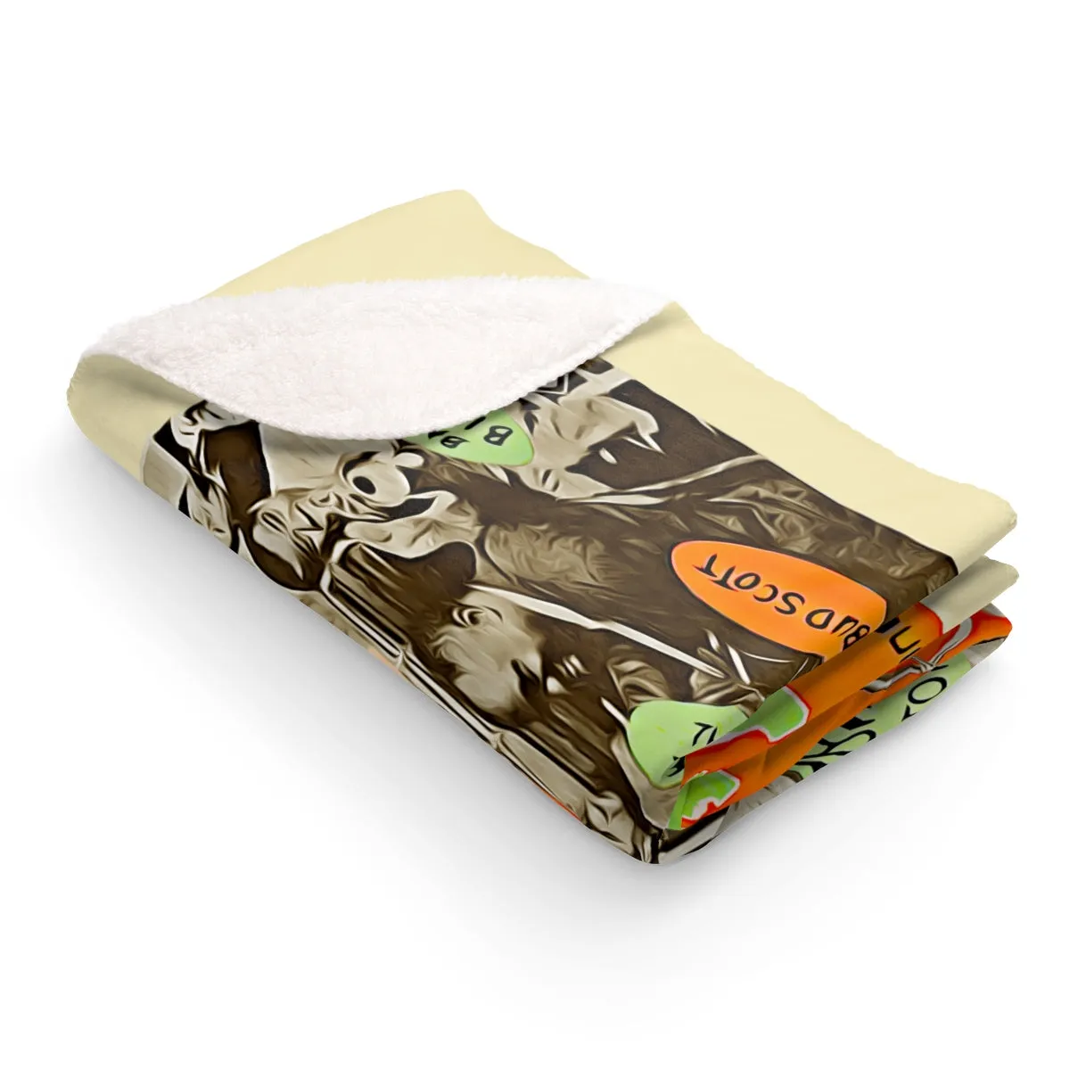 New Orleans Jazz Legends Vintage Poster Sherpa Fleece Blanket
