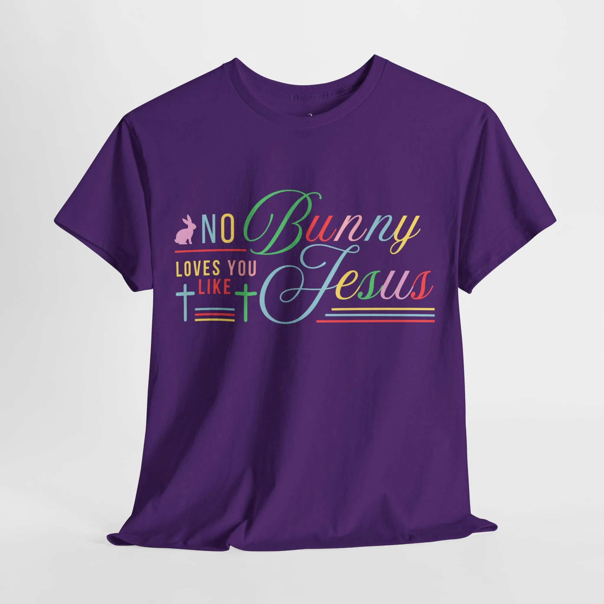 No Bunny Loves You Like Jesus Unisex Heavy Cotton Tee - Fun Easter Graphic Shirt
