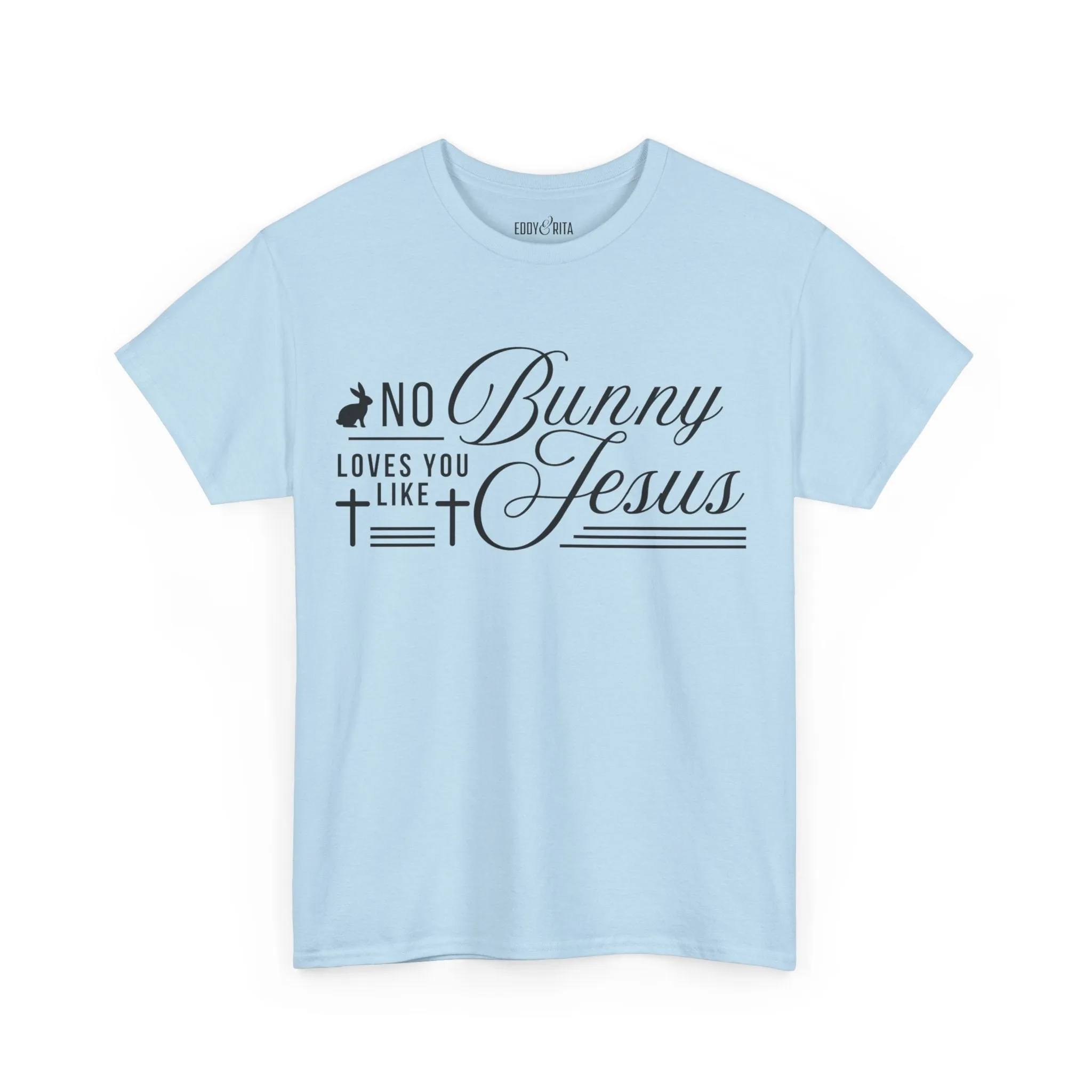 No Bunny Loves You Like Jesus Unisex Heavy Cotton Tee - Fun Easter Graphic Shirt