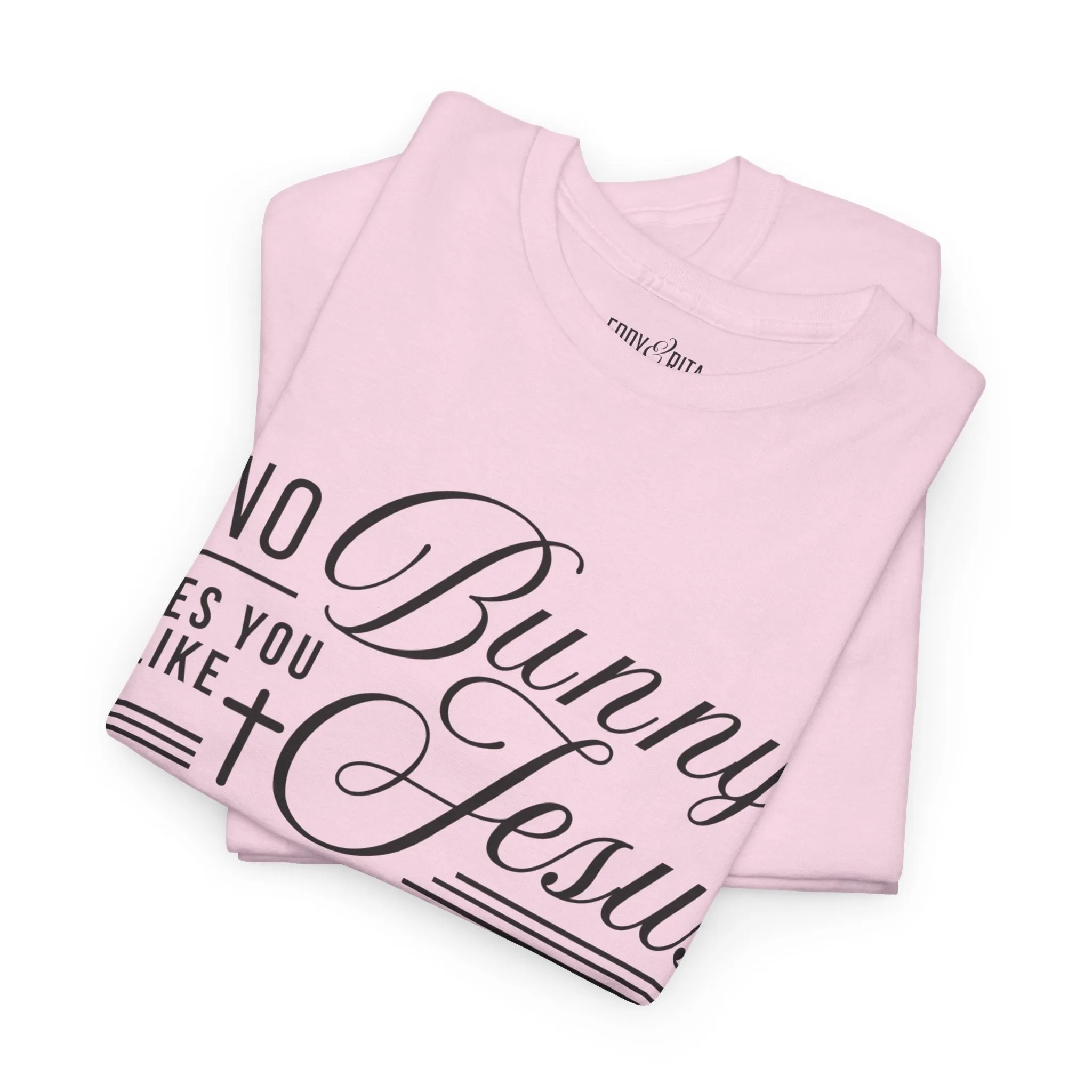 No Bunny Loves You Like Jesus Unisex Heavy Cotton Tee - Fun Easter Graphic Shirt