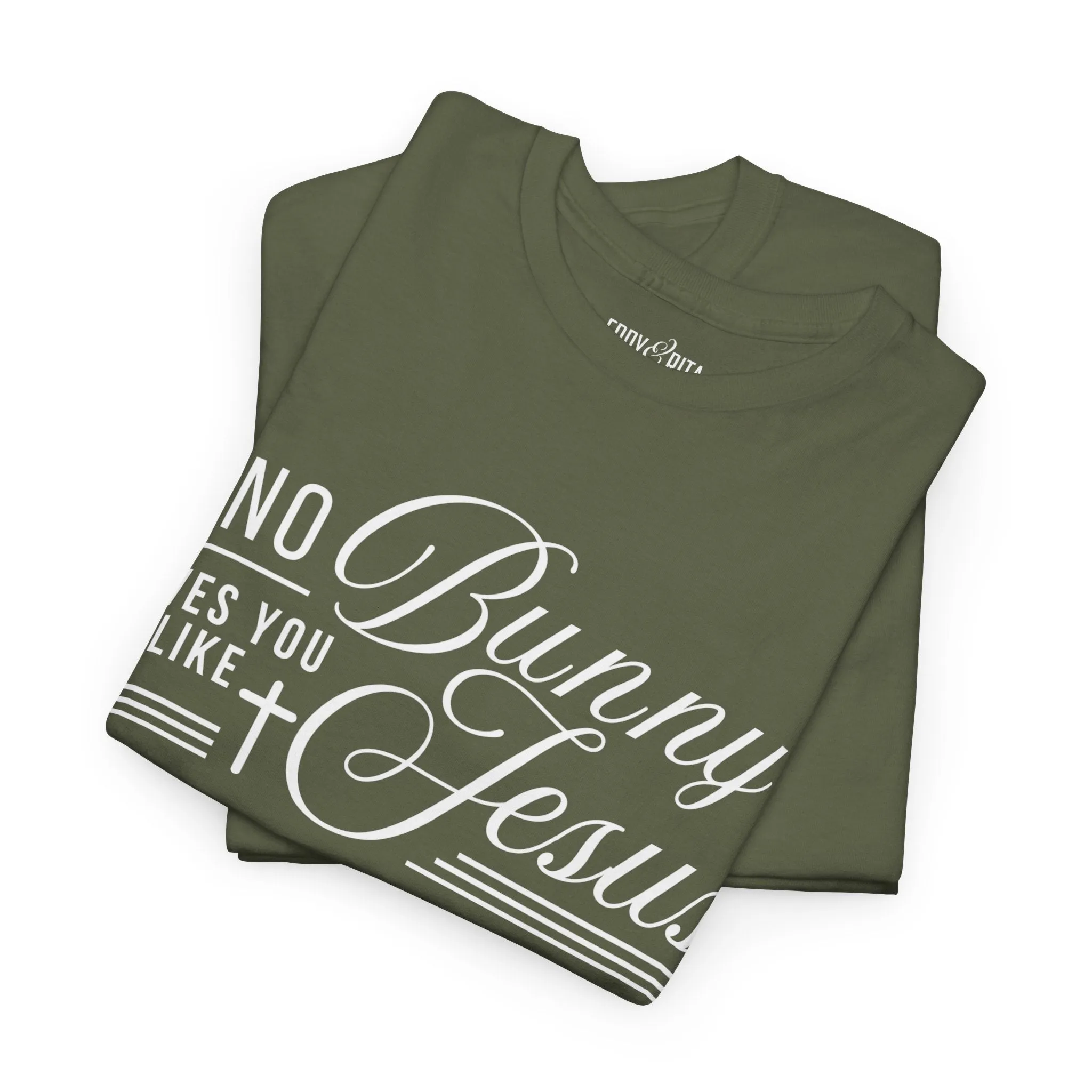No Bunny Loves You Like Jesus Unisex Heavy Cotton Tee - Fun Easter Graphic Shirt