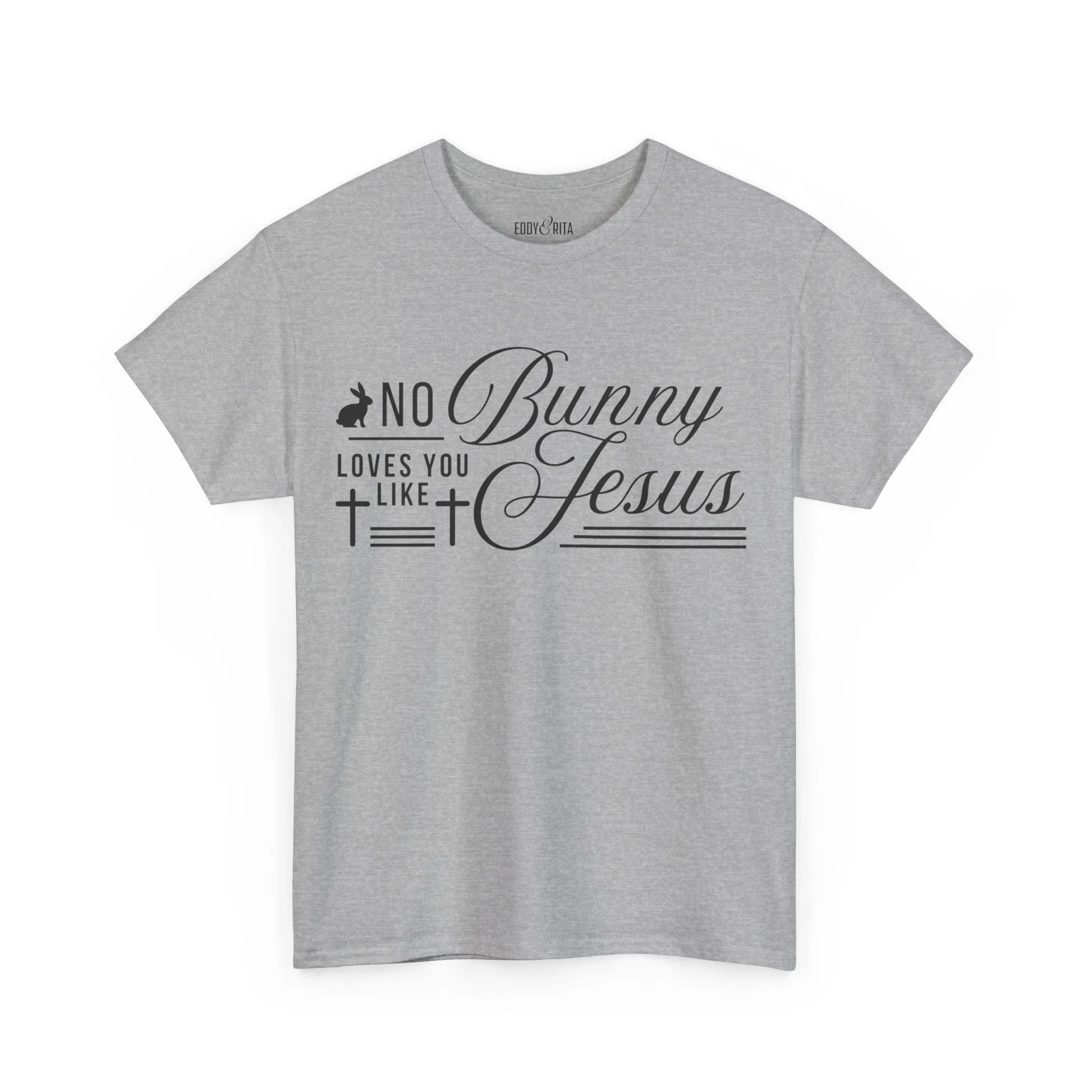 No Bunny Loves You Like Jesus Unisex Heavy Cotton Tee - Fun Easter Graphic Shirt