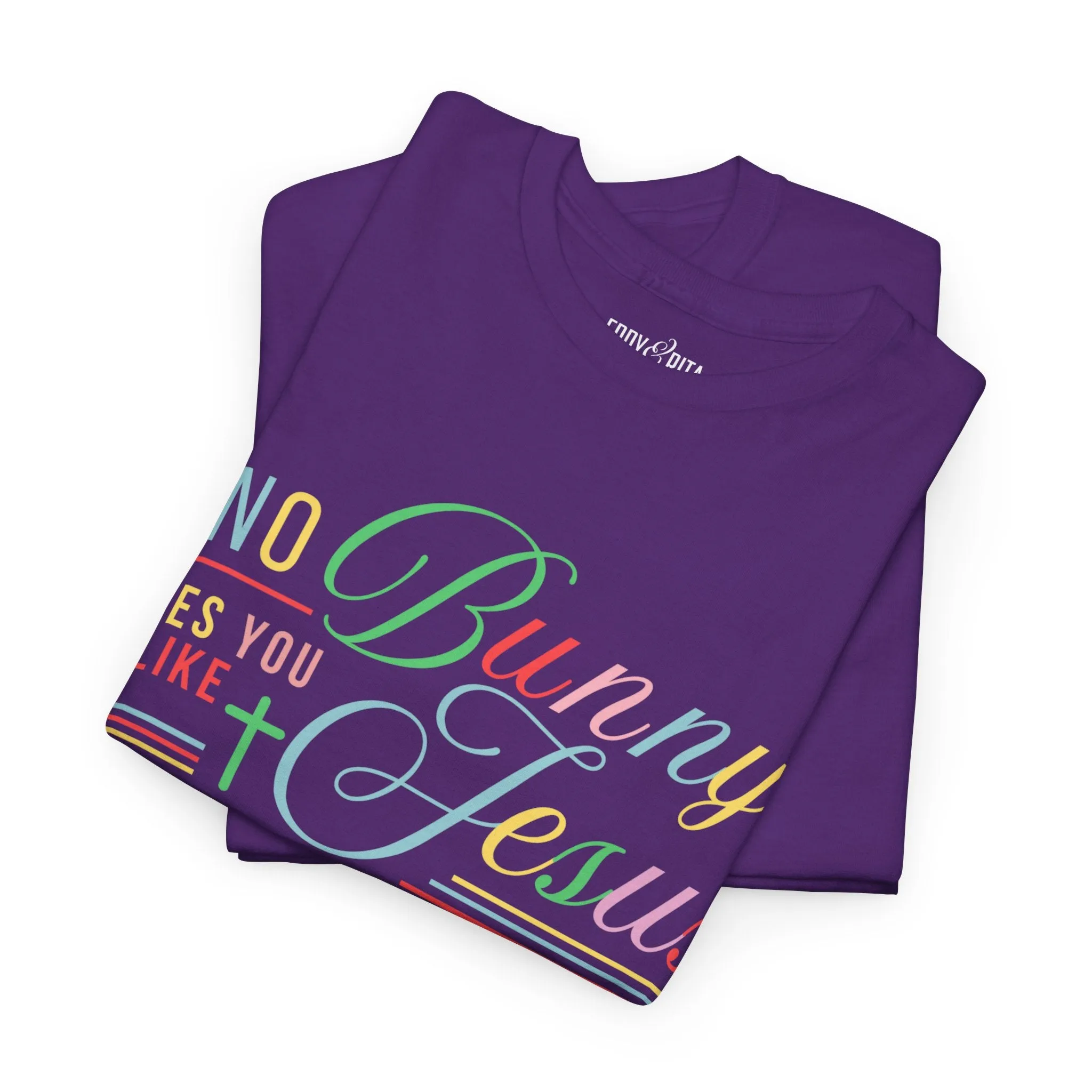 No Bunny Loves You Like Jesus Unisex Heavy Cotton Tee - Fun Easter Graphic Shirt