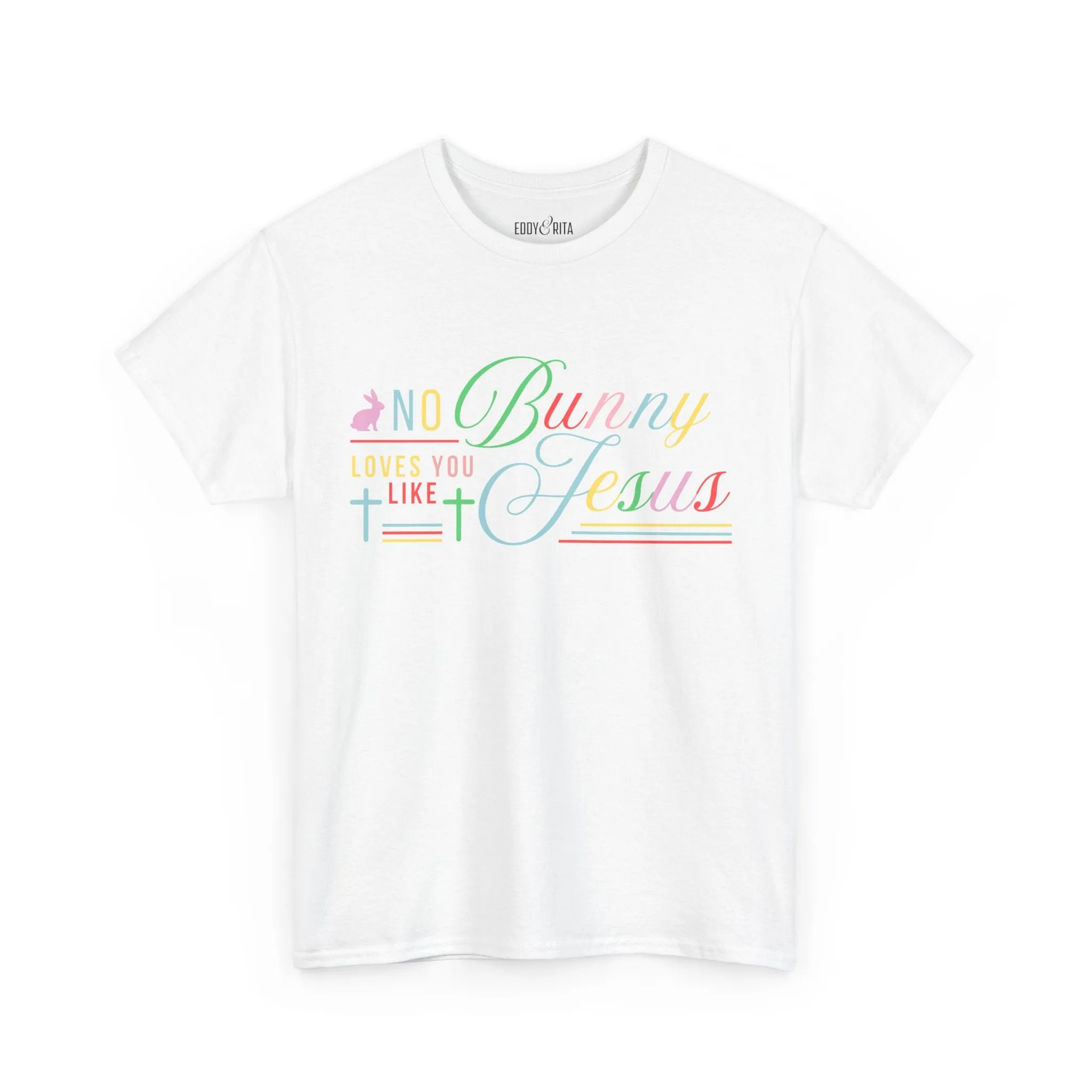 No Bunny Loves You Like Jesus Unisex Heavy Cotton Tee - Fun Easter Graphic Shirt