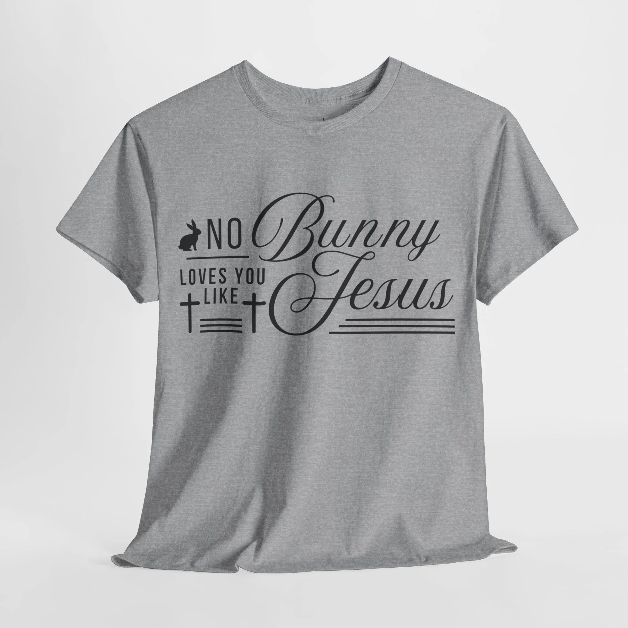 No Bunny Loves You Like Jesus Unisex Heavy Cotton Tee - Fun Easter Graphic Shirt