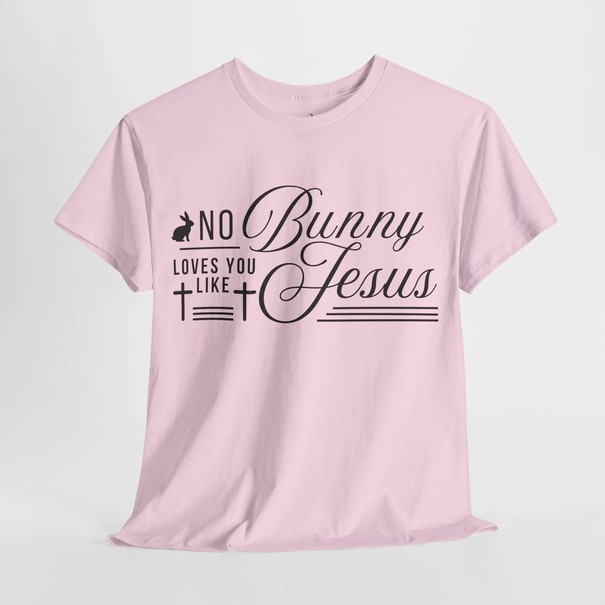 No Bunny Loves You Like Jesus Unisex Heavy Cotton Tee - Fun Easter Graphic Shirt