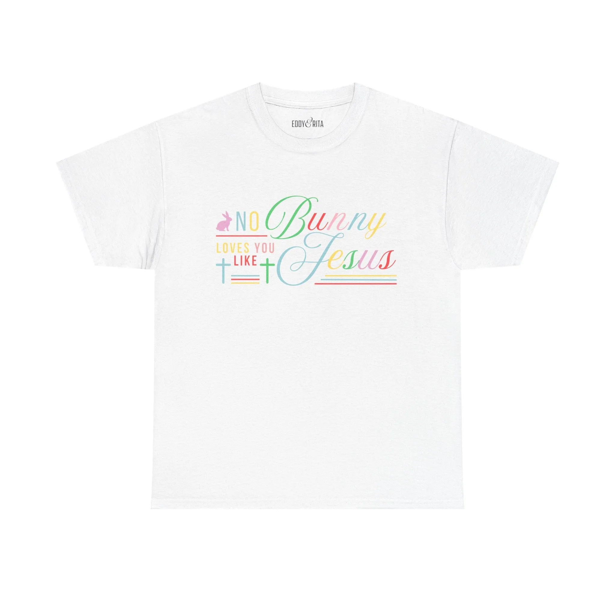 No Bunny Loves You Like Jesus Unisex Heavy Cotton Tee - Fun Easter Graphic Shirt