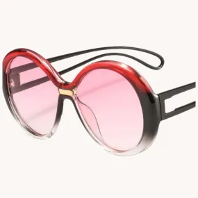 Oversized Retro Round Sunglasse
