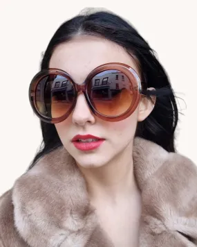 Oversized Round Shades Tea
