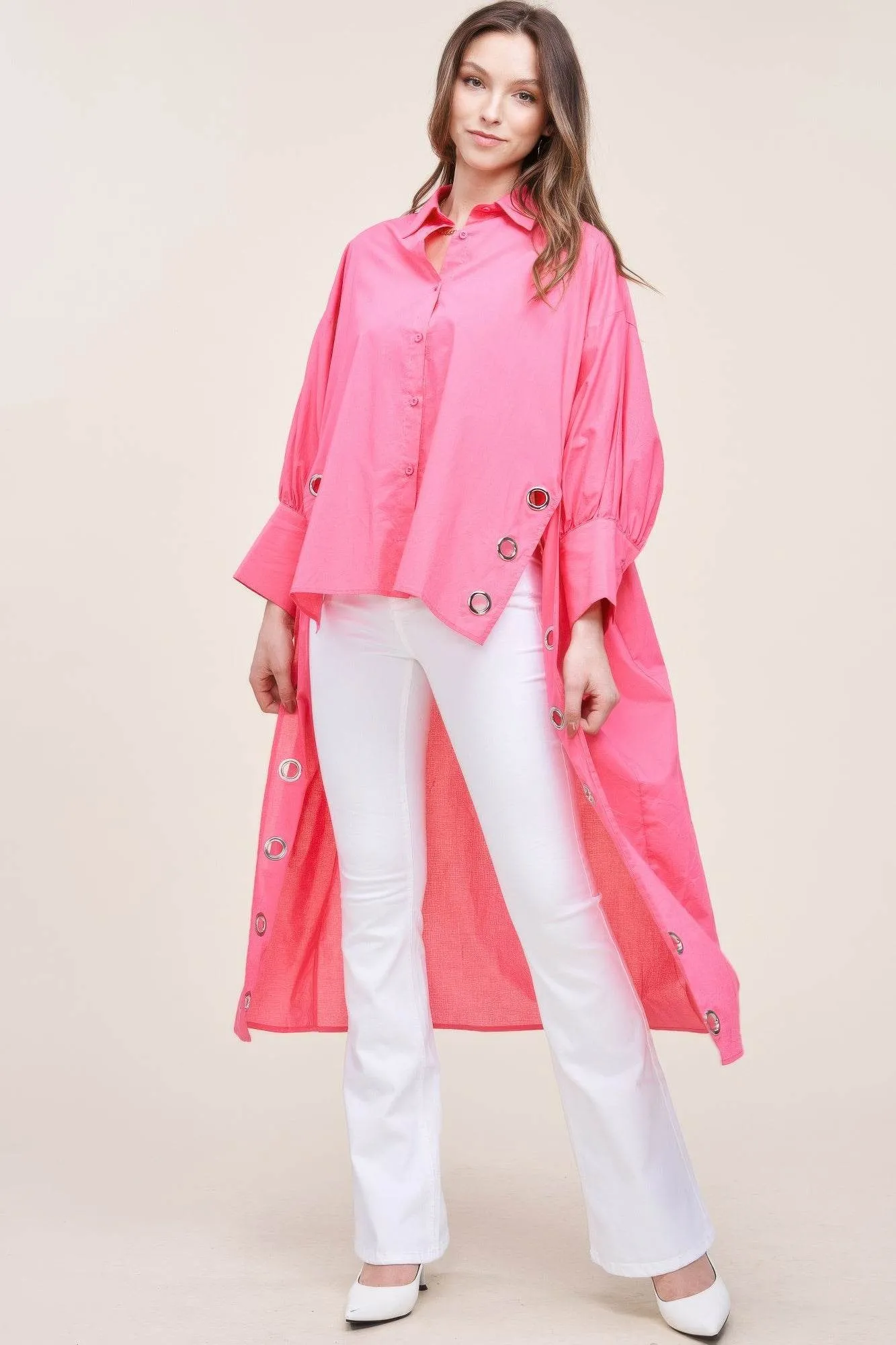 Oversized Shirt With Long Back