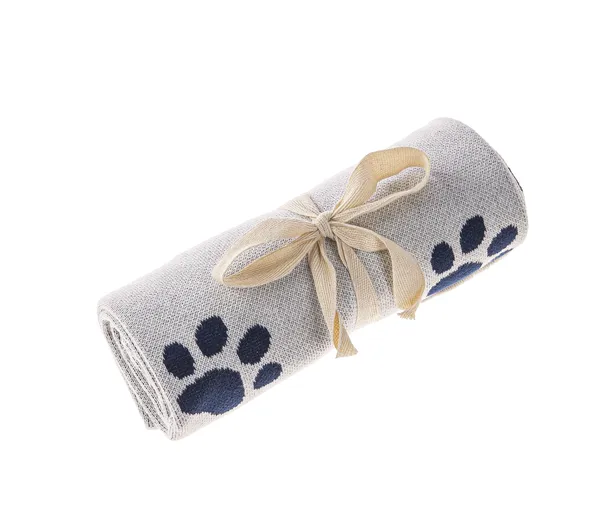 Paw Print Knit Throw