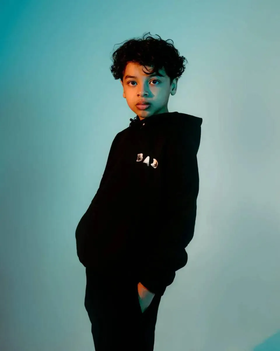 "BAD" Kids Hoodie - Black