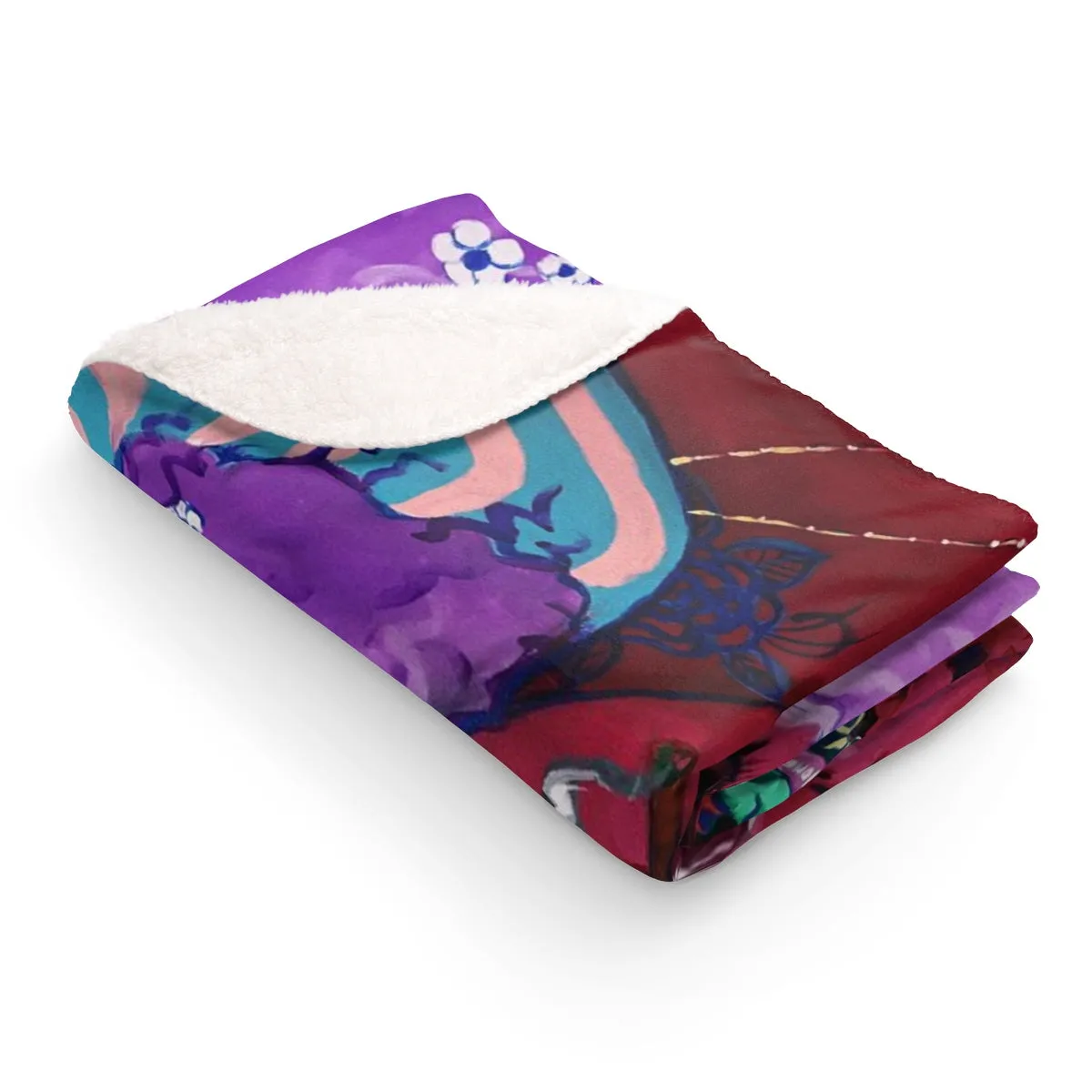 Sherpa Fleece Blanket - Finding Peace