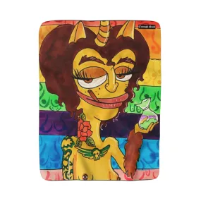 Sherpa Fleece Blanket - the Lesbian Hormone Monster