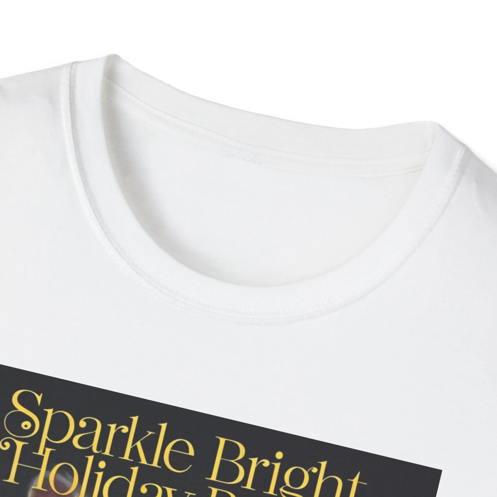 Sparkle Bright Holiday Bunny T-Shirt | Fun Unisex Tee for Christmas & Easter Celebrations