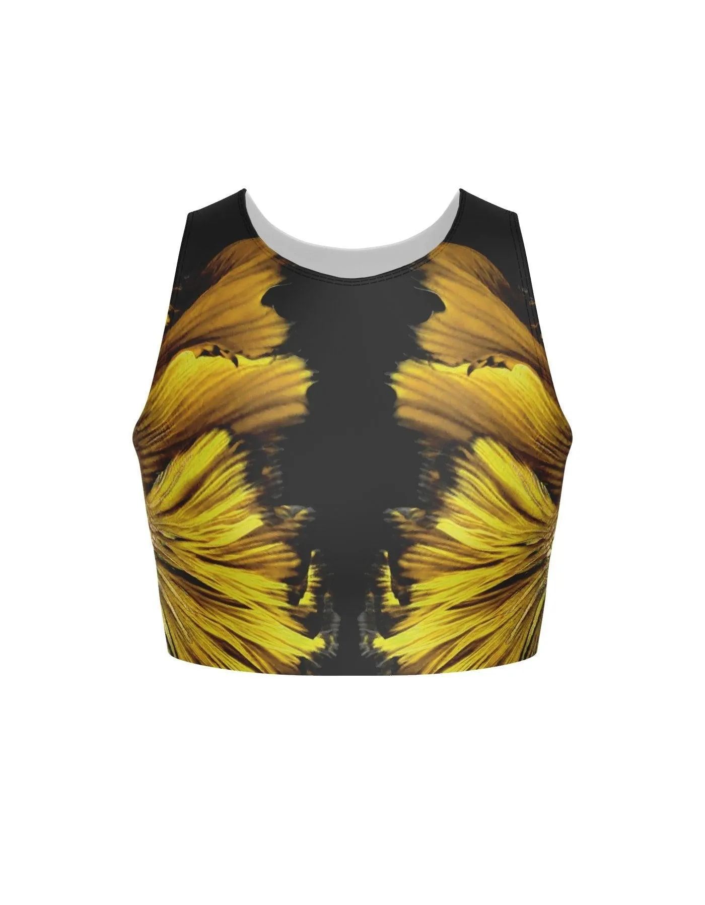 Vibrant Sleeveless Crop Top