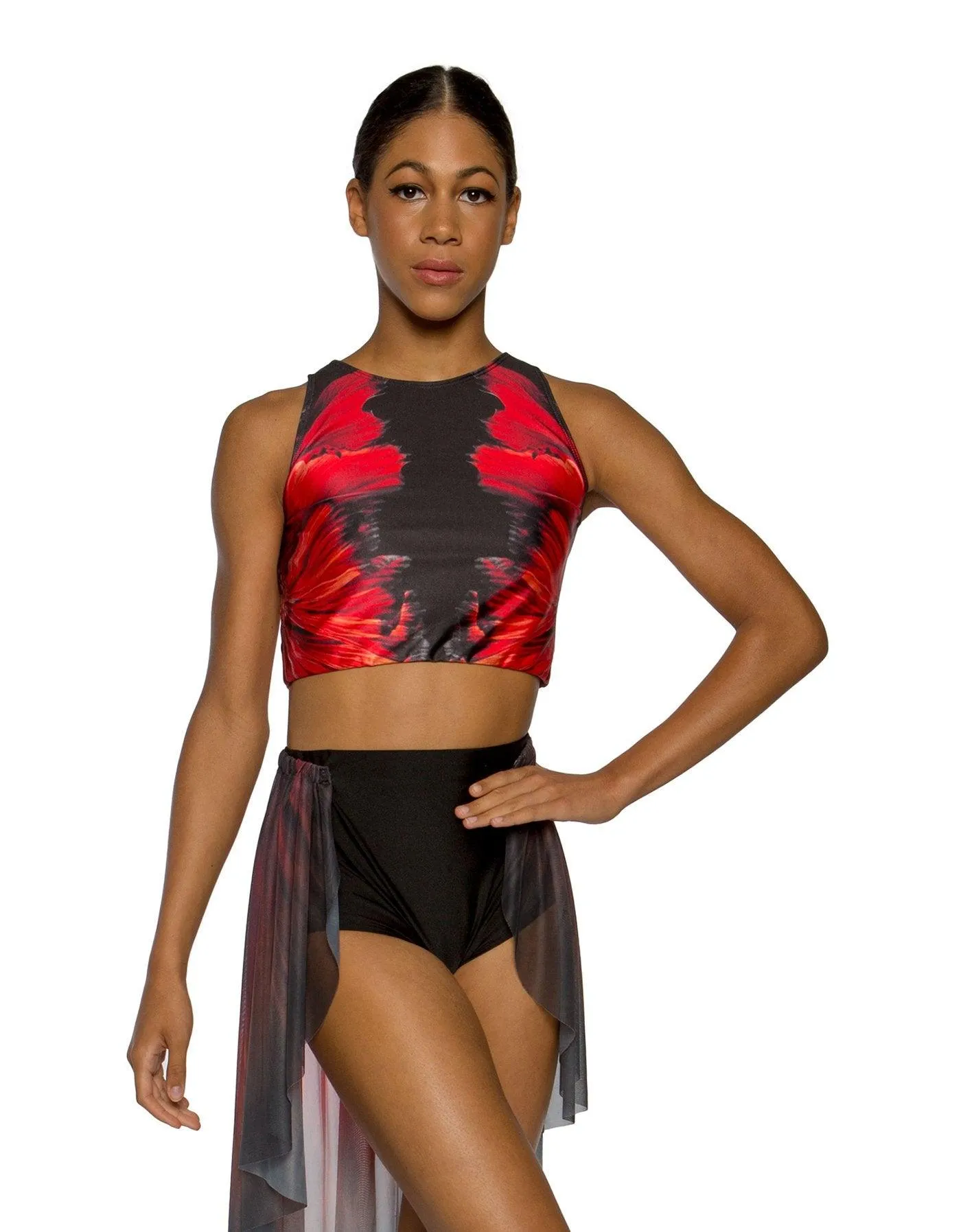 Vibrant Sleeveless Crop Top