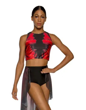 Vibrant Sleeveless Crop Top