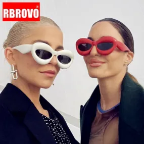 Vintage Sunglasses Women Oversized Glasses Men Fashion Punk