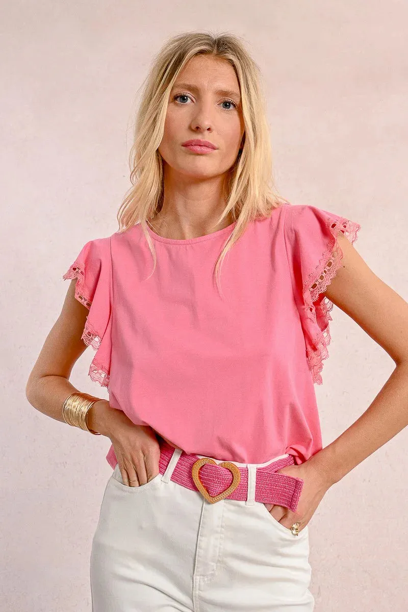 Wide Braided Belt with Heart Buckle – Trendy & Chic Statement Piece